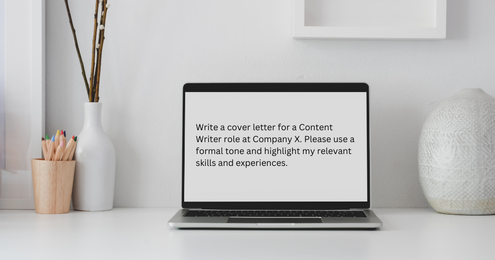 ChatGPT can help you write cover letters